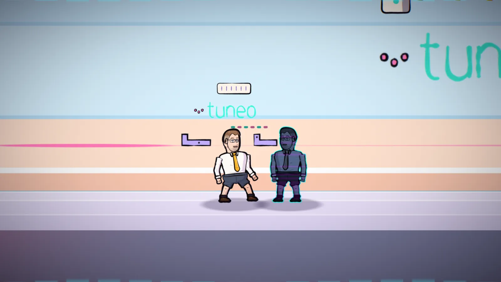 The musician faces his dark AI copy inside Tuneo
