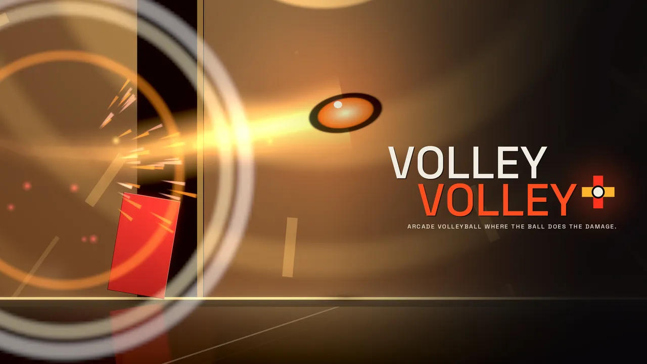 VOLLEY VOLLEY+ artwork with a fighter spiking a glowing ball